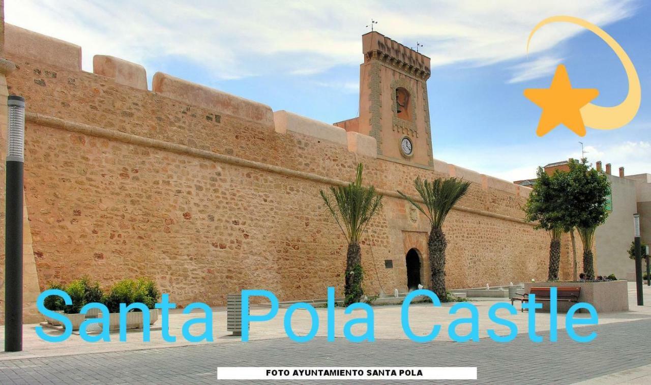 Playa 500M Y Centro Pueblo 600M, Piscina, 4 Clim, 2 Parkings Lägenhet Santa Pola Exteriör bild