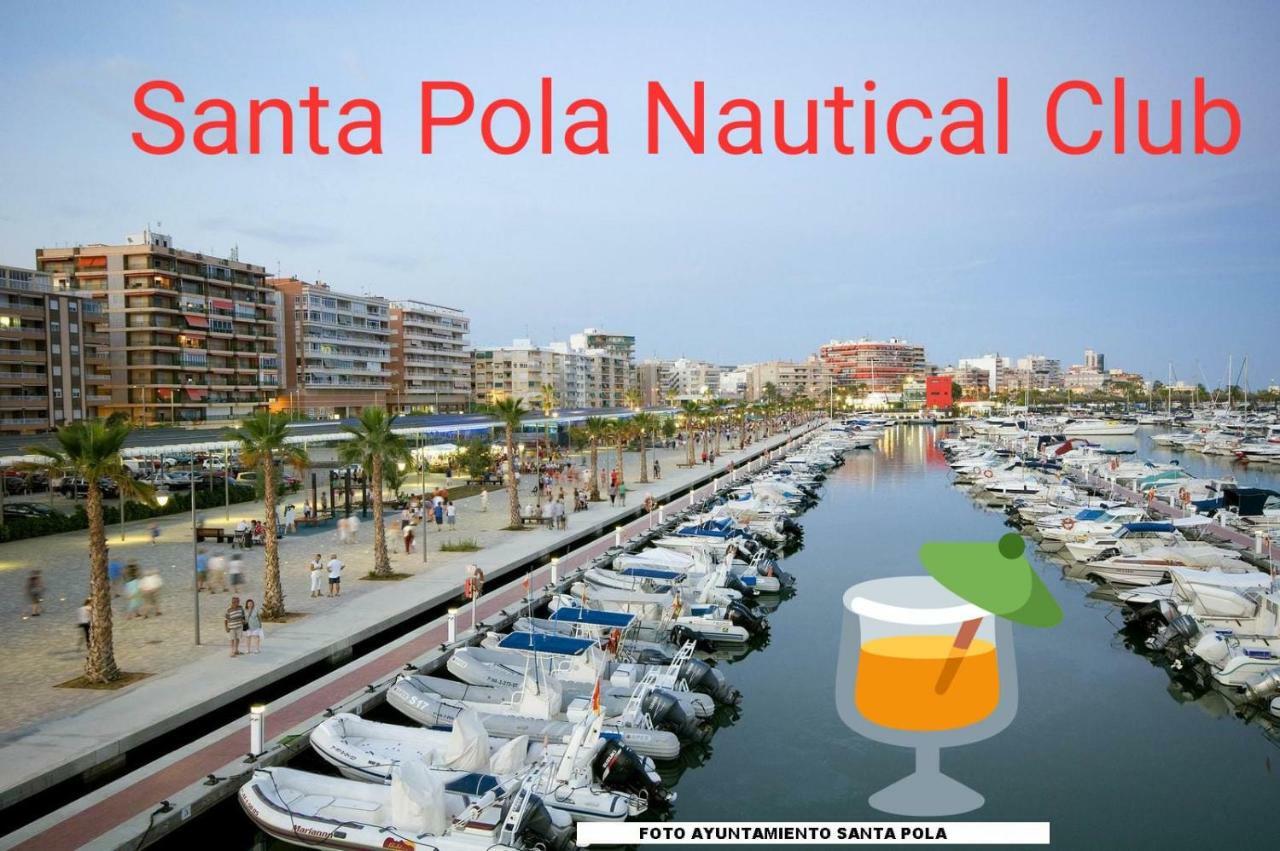 Playa 500M Y Centro Pueblo 600M, Piscina, 4 Clim, 2 Parkings Lägenhet Santa Pola Exteriör bild